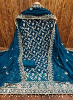 Zomato Silk Rama Traditional Wear Zari Work Dress Material